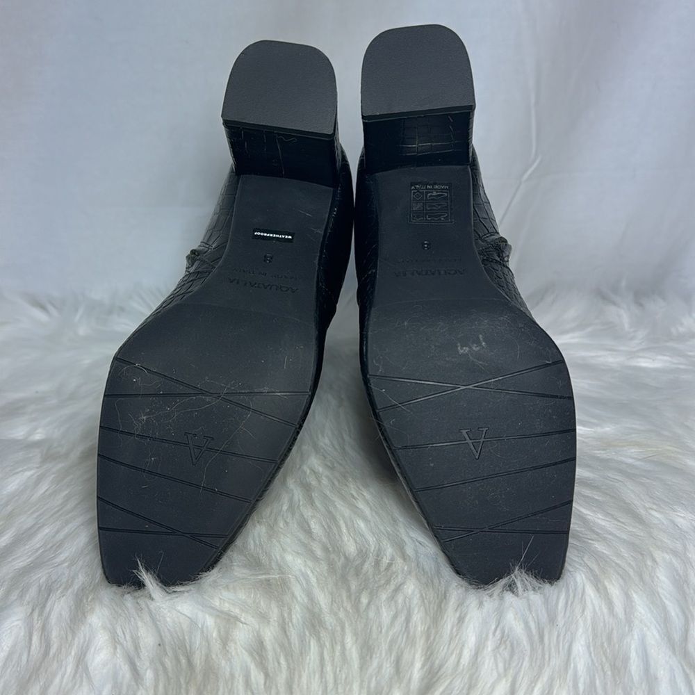 Aquatalia Posey Croc Embossed Weatherproof Boots Sz 8 — image 7 of 7